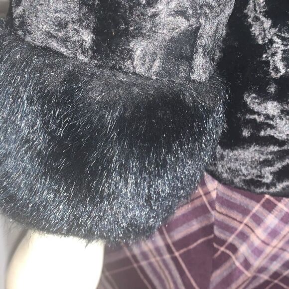 Vintage Black Short Fur Coat Size Small - Picture 6 of 16